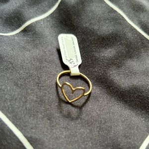 Gold heart ring